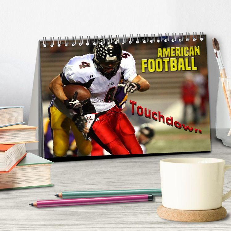 Produktbild: American Football - Touchdown (Tischkalender 2026 DIN A5 quer), CALVENDO Monatskalender