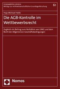 Produktbild: Die AGB-Kontrolle im Wettbewerbsrecht