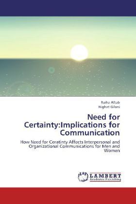 Produktbild: Aftab, R: Need for Certainty:Implications for Communication