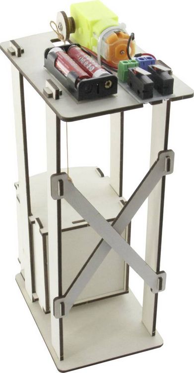 Produktbild: Sol Expert 19550 Motorbetriebener Fahrstuhl Elektronik, Experimente, Basteln, Physik Bausatz ab 14 Jahre