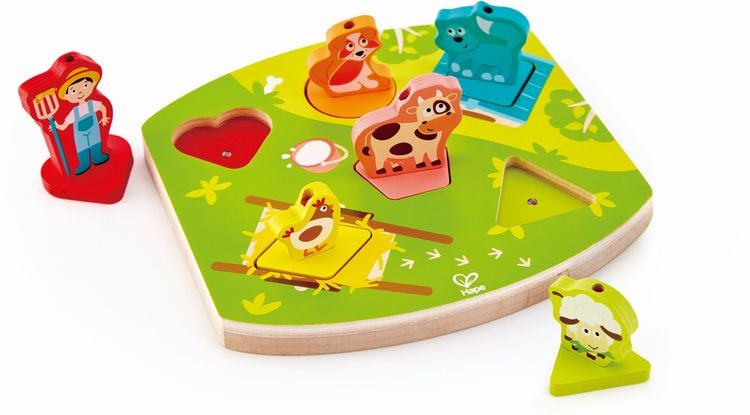 Produktbild: Bauernhof-Ger&auml;usche-Puzzle / 7 Teile