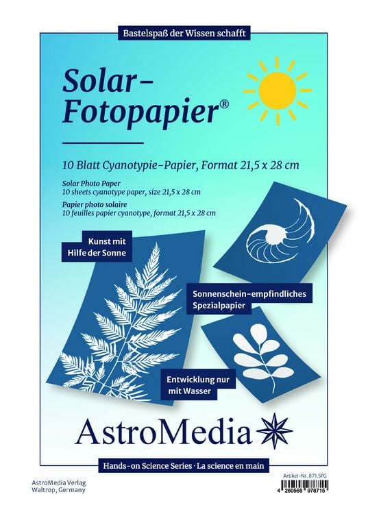 Produktbild: Das Solar-Fotopapier (21,5x28cm), 10 Blatt