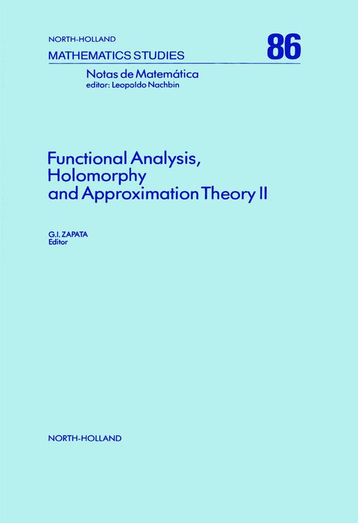 Produktbild: Functional Analysis, Holomorphy and Approximation Theory II