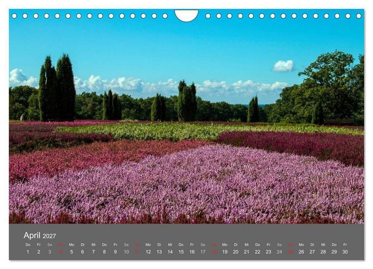 Produktbild: Moor- und Heidelandschaften Niedersachsen (Wandkalender 2027 DIN A4 quer), CALVENDO Monatskalender