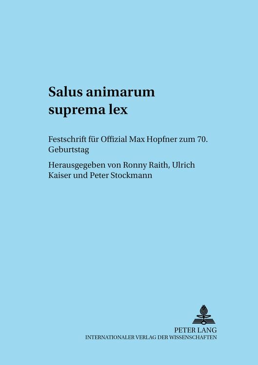 Produktbild: Salus animarum suprema lex