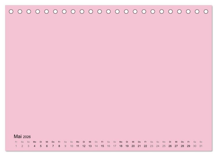 Produktbild: DIY Bastel-Kalender -Warme Pastell Farben- Zum Selbstgestalten (Tischkalender 2026 DIN A5 quer), CALVENDO Monatskalender