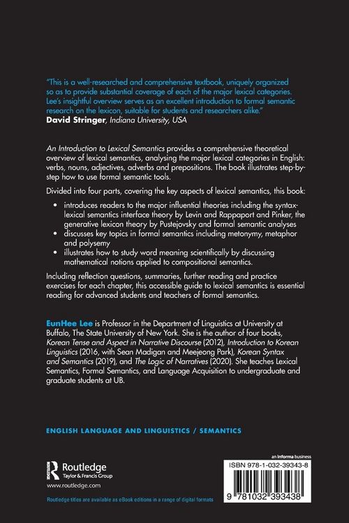 Produktbild: An Introduction to Lexical Semantics