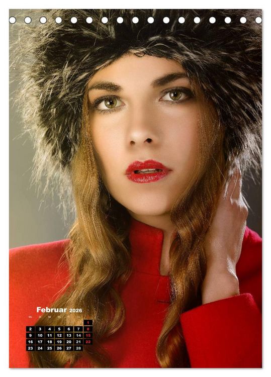 Produktbild: Extrem Make-Up Portraits (Tischkalender 2026 DIN A5 hoch), CALVENDO Monatskalender