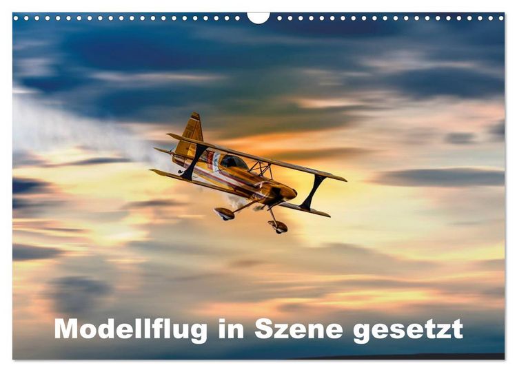 Produktbild: Modellflug in Szene gesetzt (Wandkalender 2026 DIN A3 quer), CALVENDO Monatskalender