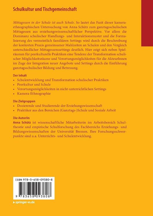 Produktbild: Schulkultur und Tischgemeinschaft