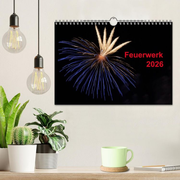Produktbild: Feuerwerk (Wandkalender 2026 DIN A4 quer), CALVENDO Monatskalender