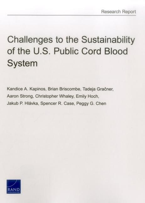 Produktbild: Challenges to the Sustainability of the U.S. Public Cord Blood System