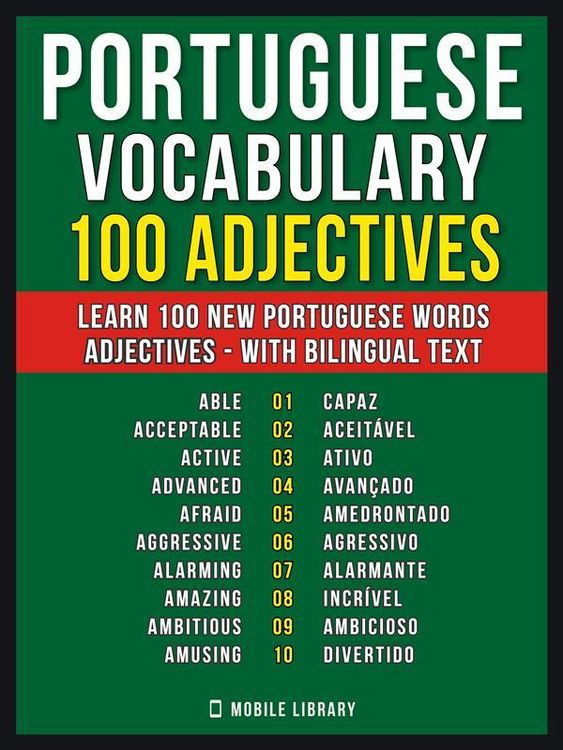 Produktbild: Portuguese Vocabulary - 100 Adjectives