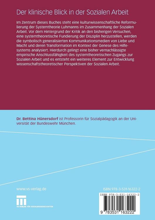 Produktbild: Der klinische Blick in der Sozialen Arbeit