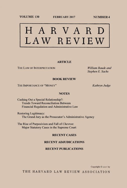 Produktbild: Harvard Law Review: Volume 130, Number 4 - February 2017