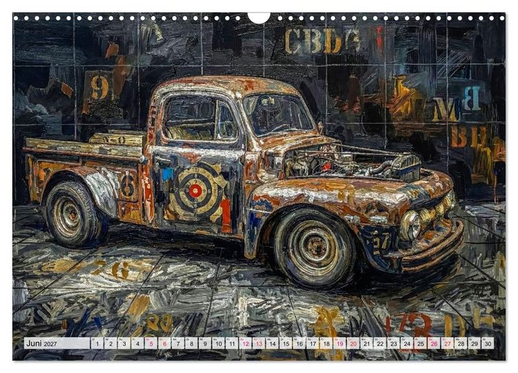 Produktbild: Patina und PS (Wandkalender 2027 DIN A3 quer), CALVENDO Monatskalender