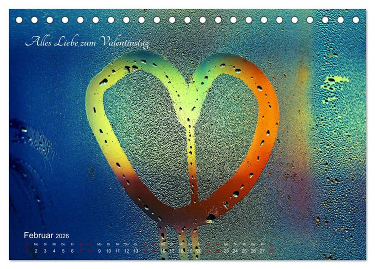 Produktbild: Emotionale Herzensdinge (Tischkalender 2026 DIN A5 quer), CALVENDO Monatskalender