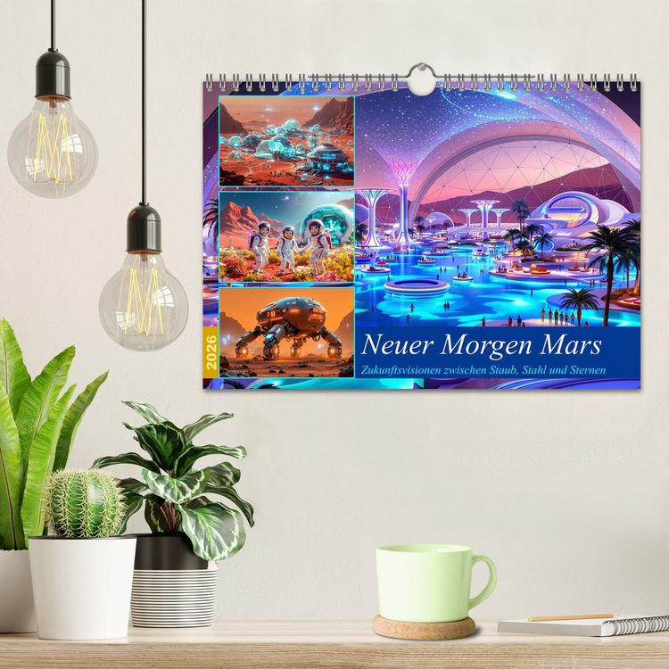 Produktbild: Neuer Morgen Mars (Wandkalender 2026 DIN A4 quer), CALVENDO Monatskalender