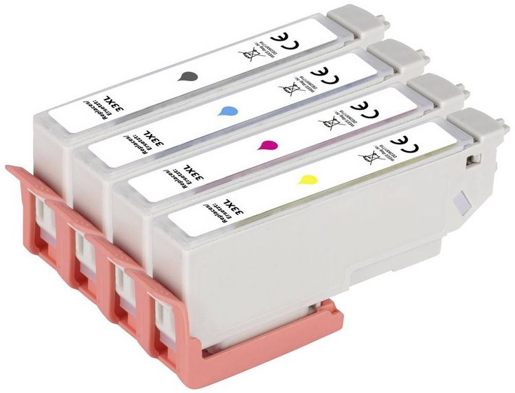 Produktbild: Renkforce Druckerpatrone ersetzt Epson 33XL, T3351, T3361, T3362, T3363, T3364 Kompatibel Kombi-Pack Photo Schwarz, Cyan, Magenta, Gelb RF-5706062