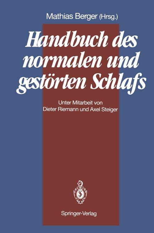 Produktbild: Handbuch des normalen und gest&ouml;rten Schlafs