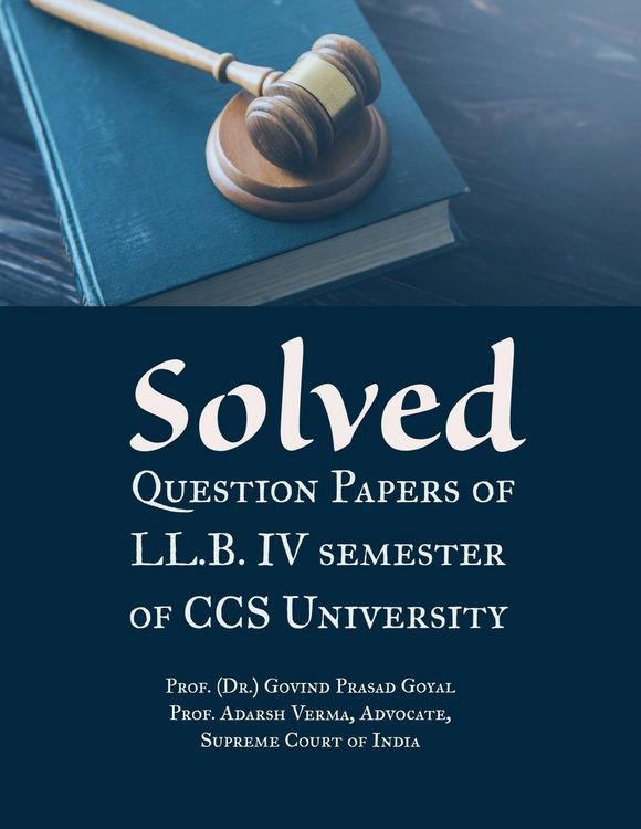 Produktbild: Solved Question Papers of LL.B. IV Semester