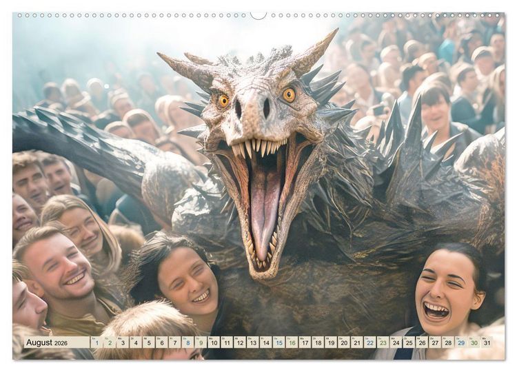 Produktbild: Gutm&uuml;tige Giganten &ndash; Humorbilder (Wandkalender 2026 DIN A2 quer), CALVENDO Monatskalender