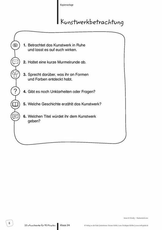 Produktbild: 20 x Kunstwerke f&uuml;r 90 Minuten - Klasse 3/4
