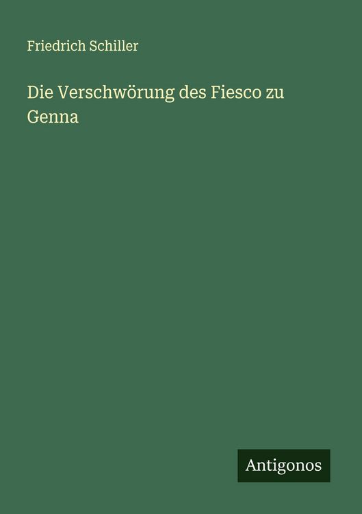 Produktbild: Die Verschw&ouml;rung des Fiesco zu Genna
