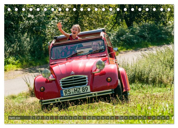 Produktbild: Citro&euml;n 2 CV - Zum Kippen zu schade (Tischkalender 2026 DIN A5 quer), CALVENDO Monatskalender