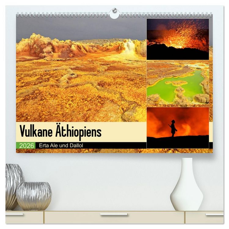 Produktbild: Vulkane &Auml;thiopiens - Erta Ale und Dallol (hochwertiger Premium Wandkalender 2026 DIN A2 quer), Kunstdruck in Hochglanz
