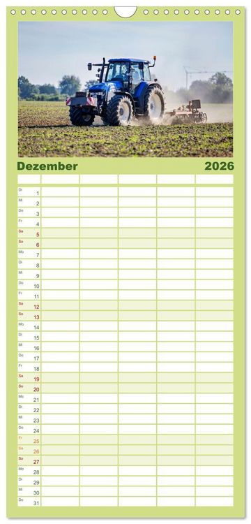 Produktbild: Familienplaner 2026 - Landwirtschaft im Norden mit 5 Spalten (Wandkalender, 21 x 45 cm) CALVENDO