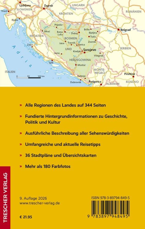 Produktbild: TRESCHER Reisef&uuml;hrer Bosnien und Herzegowina