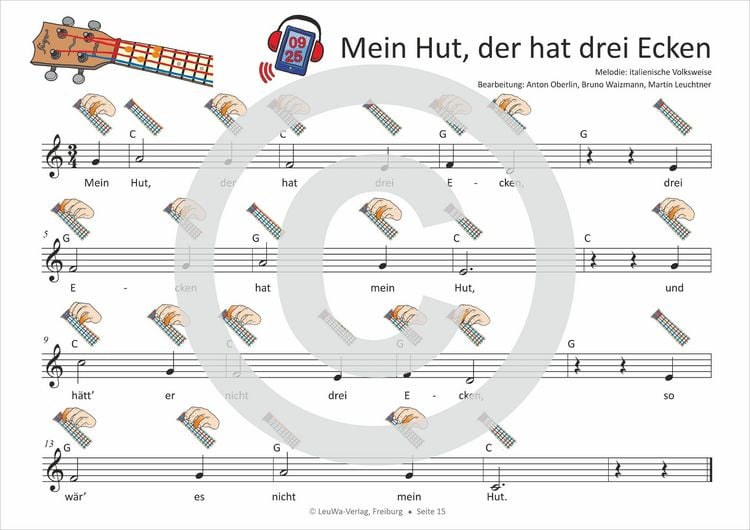 Produktbild: Einfacher!-Geht-Nicht: 34 Kinderlieder BAND 1+2 f&uuml;r die Ukulele (+Play-Along-Streaming) | LeuWa