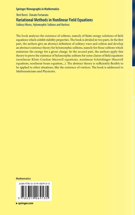 Produktbild: Variational Methods in Nonlinear Field Equations