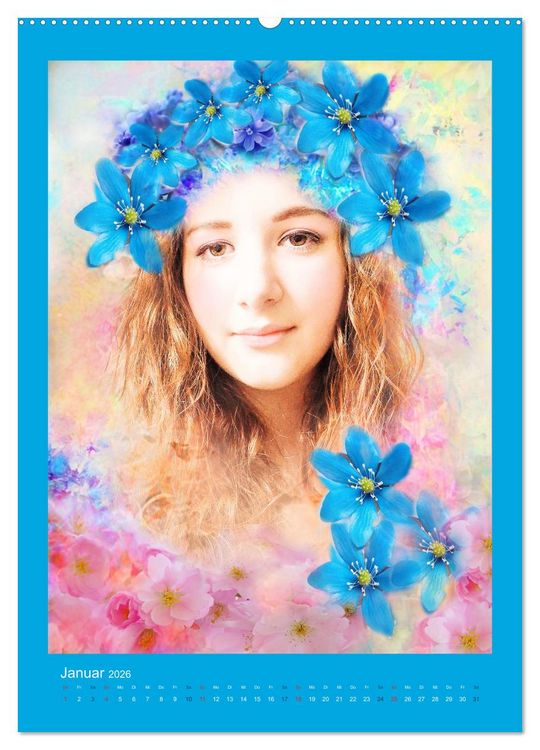 Produktbild: Blumen Melodie (Wandkalender 2026 DIN A2 hoch), CALVENDO Monatskalender