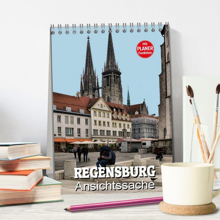 Produktbild: Regensburg - Ansichtssache (Tischkalender 2026 DIN A5 hoch), CALVENDO Monatskalender