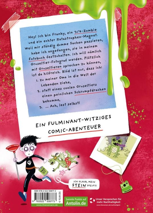 Produktbild: Franky 1: Meine schräge Zombie-Familie, Schrumpfdrachen und andere Katastrophen