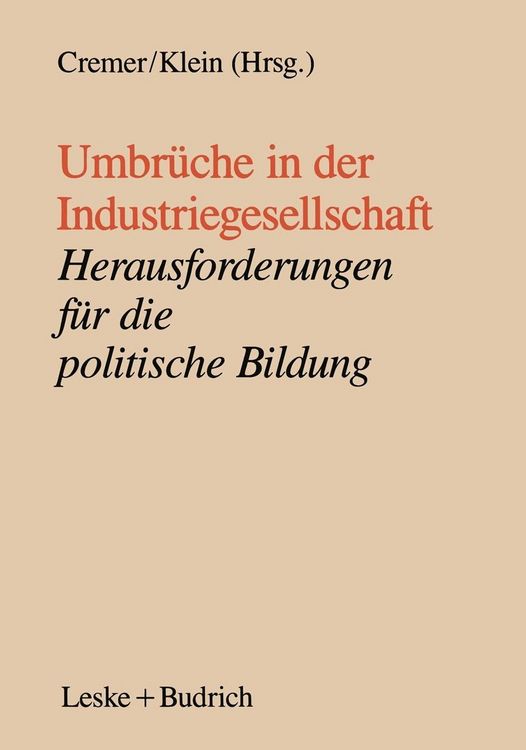 Produktbild: Umbr&uuml;che in der Industriegesellschaft