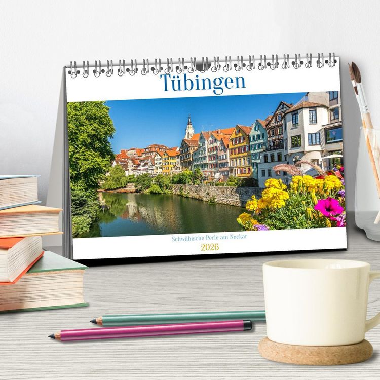 Produktbild: T&uuml;bingen - Schw&auml;bische Perle am Neckar (Tischkalender 2026 DIN A5 quer), CALVENDO Monatskalender