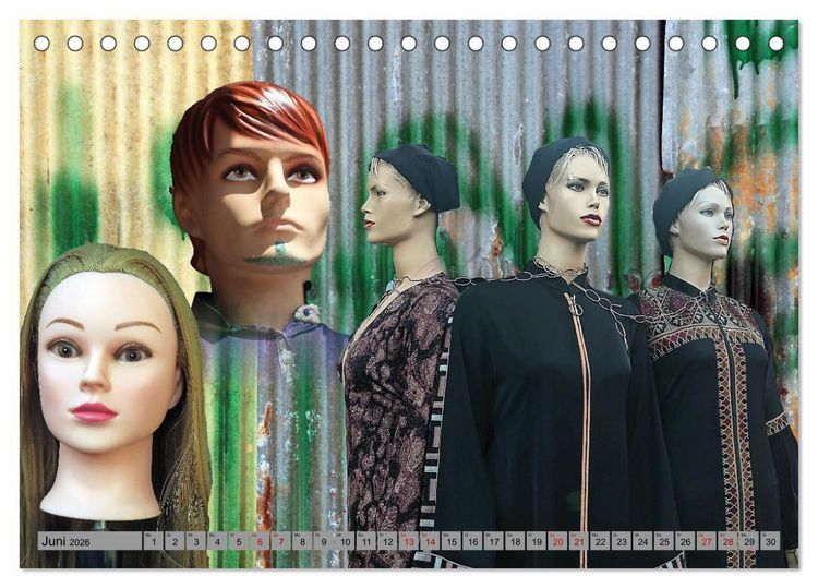 Produktbild: Schaufensterpuppen aus aller Welt (Tischkalender 2026 DIN A5 quer), CALVENDO Monatskalender