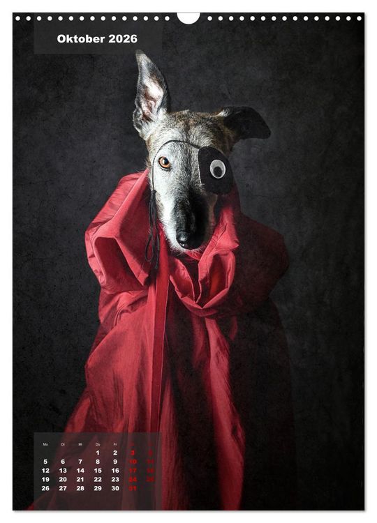 Produktbild: UNDERDOG - Windhundportraits (Wandkalender 2026 DIN A3 hoch), CALVENDO Monatskalender