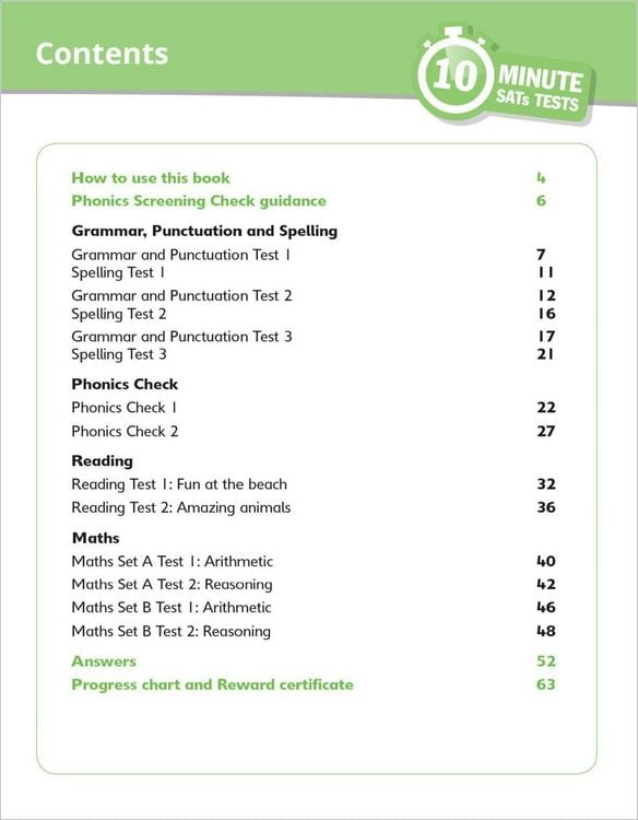 Produktbild: Grammar, Reading & Maths 10-Minute Tests Ages 5-6