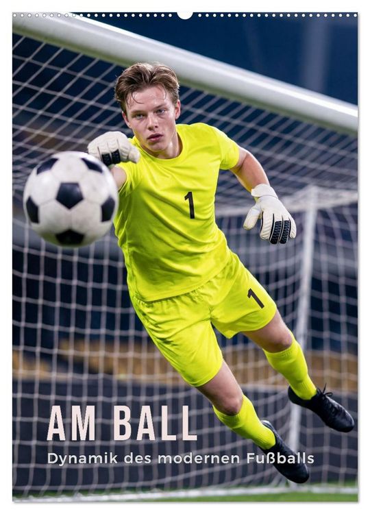 Produktbild: Am Ball - Dynamik des modernen Fu&szlig;balls (Wandkalender 2027 DIN A2 hoch), CALVENDO Monatskalender