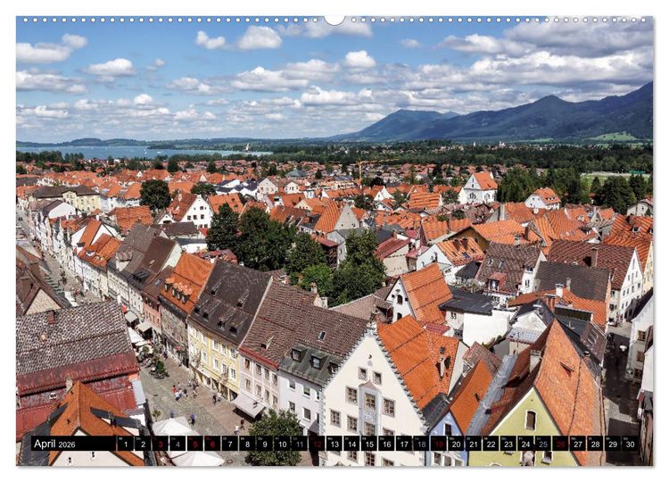 Produktbild: Das Allg&auml;u - Seine malerischen Altst&auml;dte (Wandkalender 2026 DIN A2 quer), CALVENDO Monatskalender