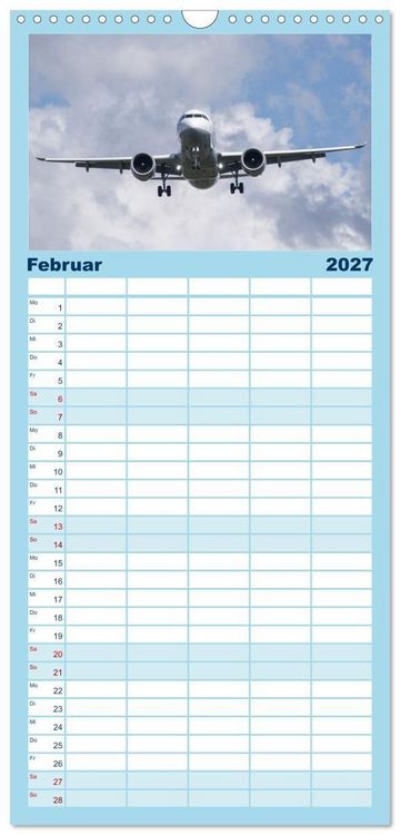 Produktbild: Familienplaner 2027 - Airbus A320 Das Brot und Butter Flugzeug mit 5 Spalten (Wandkalender, 21 x 45 cm) CALVENDO