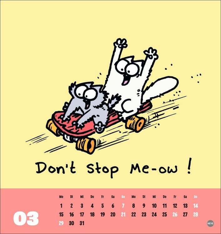Produktbild: Simons Katze Postkartenkalender 2027