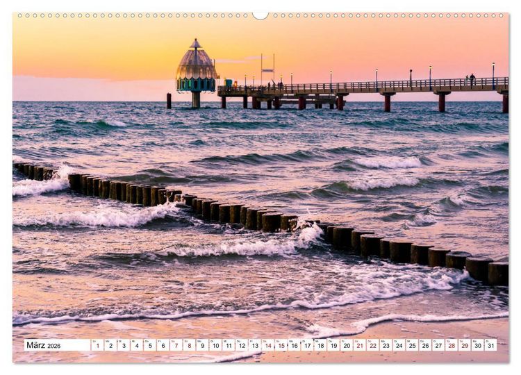 Produktbild: Traumstr&auml;nde an Deutschlands K&uuml;sten (hochwertiger Premium Wandkalender 2026 DIN A2 quer), Kunstdruck in Hochglanz