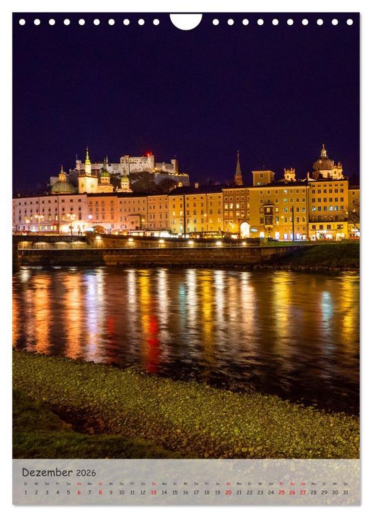 Produktbild: Kulturstadt Salzburg (Wandkalender 2026 DIN A4 hoch), CALVENDO Monatskalender