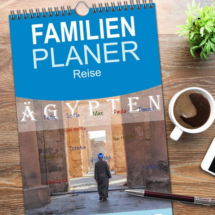 Produktbild: Familienplaner 2026 - &Auml;gypten mit 5 Spalten (Wandkalender, 21 x 45 cm) CALVENDO