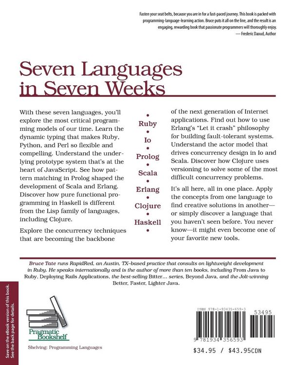 Produktbild: Seven Languages in Seven Weeks